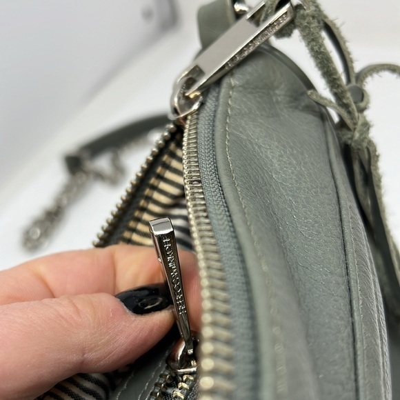 Rebecca Minkoff Original MAC Large Gray Leather Crossbody Bag - Picture 9 of 11